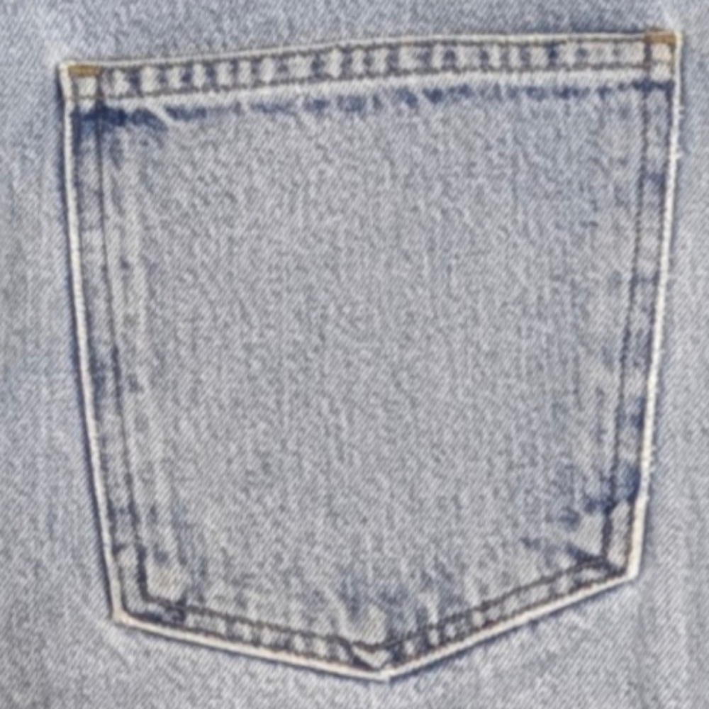 Agolde Luna Pieced Light Wash Barrel Leg Cropped Raw Hem Jeans 27 J1850 - Picture 10 of 12